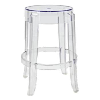 round-clear-stool